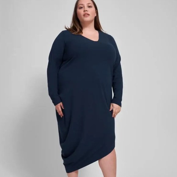 UNIVERSAL STANDARD Long Sleeve Geneva Dress Sz 2XS - Picture 2 of 5